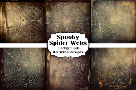 11 Spooky Spider Web Halloween Backgrounds