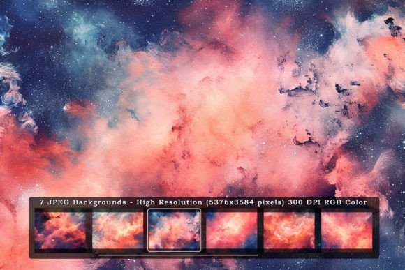 7 Salmon Galaxy Sky Textures: A Creative Background Guide