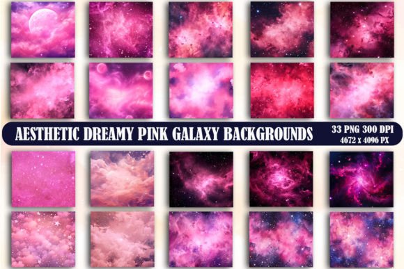 Aesthetic Dreamy Pink Galaxy Backgrounds: Elevate Your Visual Projects
