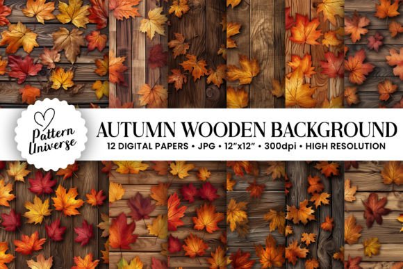 Autumn Wooden Leaves Backgrounds: A Designer's Guide to Seasonal Charm