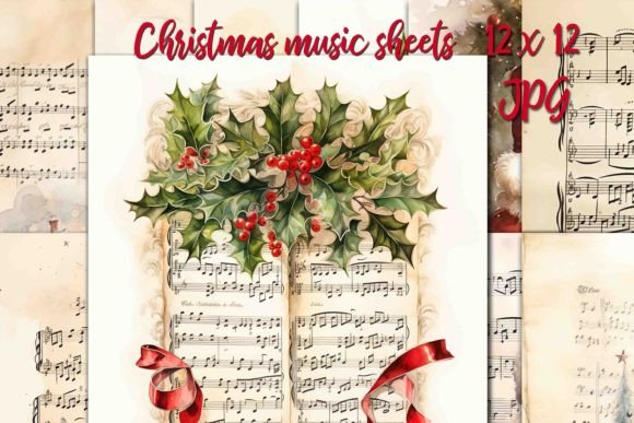 Christmas Music Paper Backgrounds Digita: A Designer's Guide