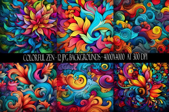 Colorful Zen Backgrounds for Modern Creatives
