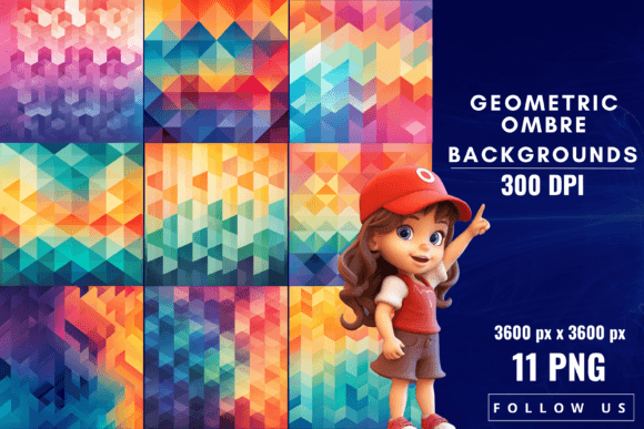 Geometric Ombre Backgrounds: Depth, Style, and Modern Canvas