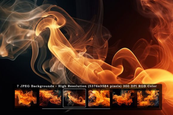 Orange Smoke in Black Backgrounds: A Designer's Go-To for Moody Drama