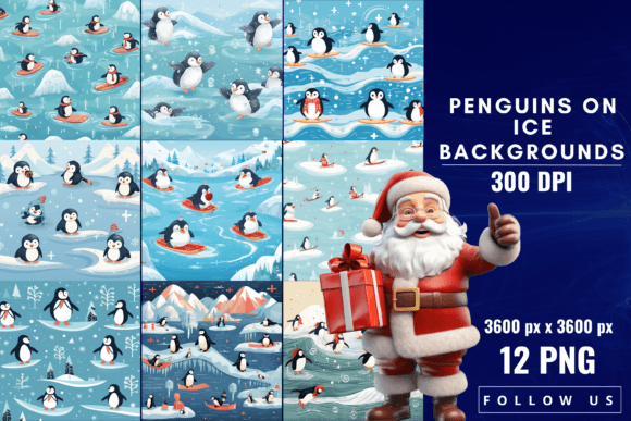 Penguins on Ice Backgrounds: A Designer's Antarctic Toolkit