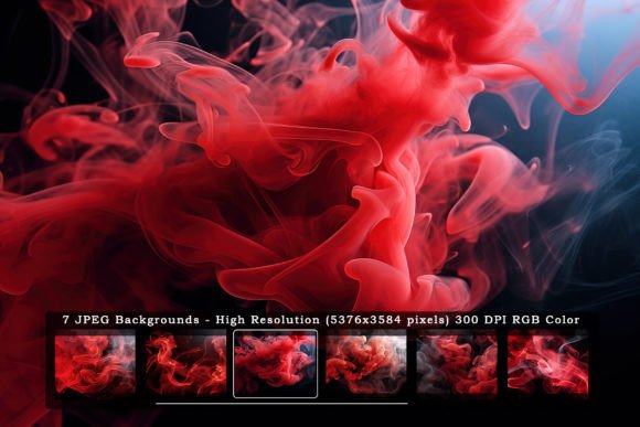 Red Black Smoke in Black Backgrounds: Dynamic Textures for Bold Design