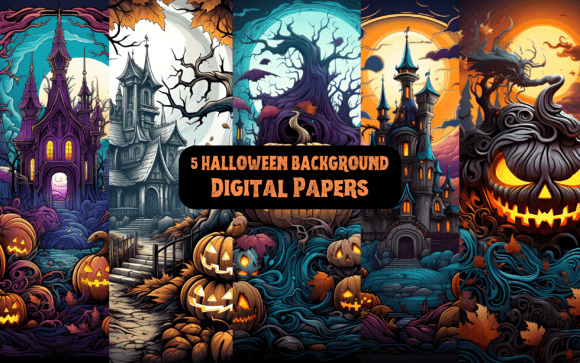 Spooky Atmosphere: Using Halloween Backgrounds- Digital Papers