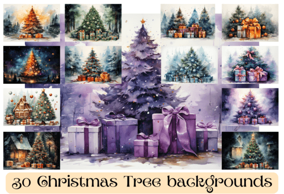 Transform Your Holiday Projects with 30 Christmas Tree Backgrounds